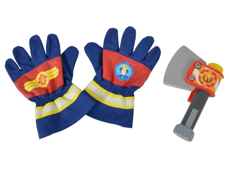 Ga naar volledige schermweergave: Simba Brandweerman Sam handschoenen en bijl - afbeelding 1