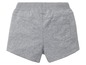 Grijze shorts met elastische tailleband.