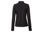 Zwart longsleeve shirt met hoge hals.