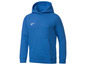 Een blauwe Nike hoodie met capuchon.