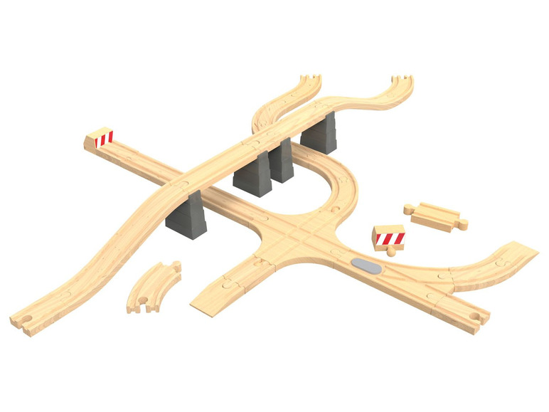 Ga naar volledige schermweergave: Playtive Houten treinbaanonderdelen - afbeelding 14