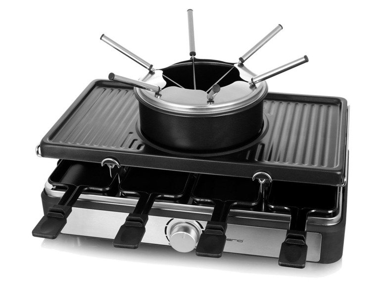 Ga naar volledige schermweergave: Emerio Raclette-fondue combi apparaat RG-124930 - afbeelding 1