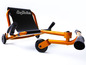 Een oranje EzyRoller drift trike met zwarte handvatten en zitting.