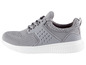 Grijze sneakers met witte zool