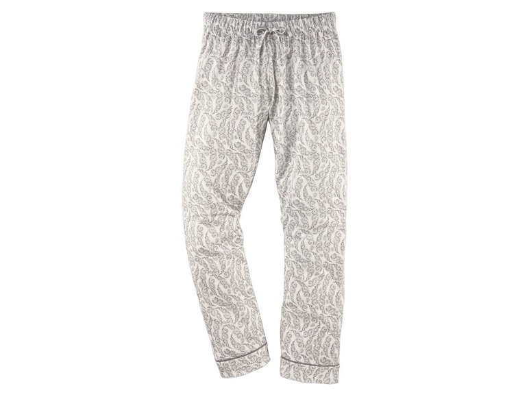 Witte pyjamabroek met paisley print.