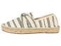 Witte espadrilles met zwarte strepen