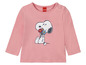 Roze longsleeve met Snoopy print.