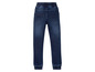 Blauwe jeans met elastische tailleband