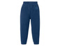 Blauwe fleece joggingbroek voor kinderen.