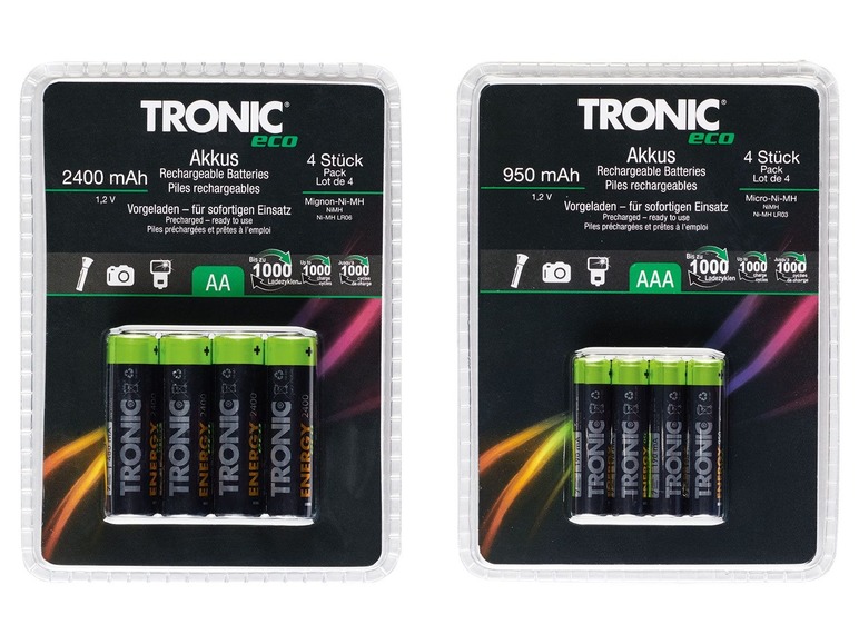 Ga naar volledige schermweergave: TRONIC Oplaadbare batterijen - afbeelding 1