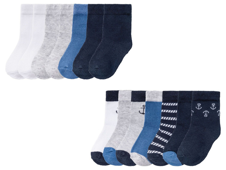 Ga naar volledige schermweergave: lupilu® 7 paar jongens sokken - afbeelding 1