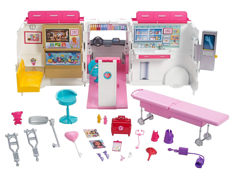 Ga naar volledige schermweergave: Barbie 2-in-1 ambulance speelset - afbeelding 9