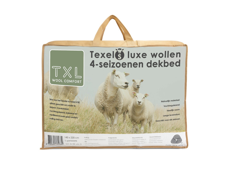 Ga naar volledige schermweergave: Texels Wol Dekbed 240 x 220 cm - afbeelding 1