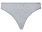 Grijze string onderbroek.