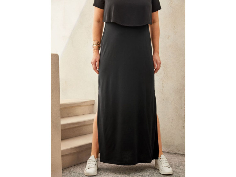 Ga naar volledige schermweergave: esmara Maxi-jurk met lange zijsplitten - afbeelding 14