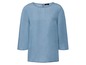 Een lichtblauw denim blouse met 3/4 mouwen van het merk Esmara.