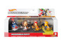 Hot Wheels Mario Kart 4-pack met Mario, Donkey Kong, Diddy Kong en Yoshi.