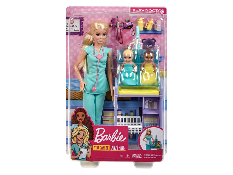 Ga naar volledige schermweergave: Barbie Kinderarts pop en speelset - afbeelding 6