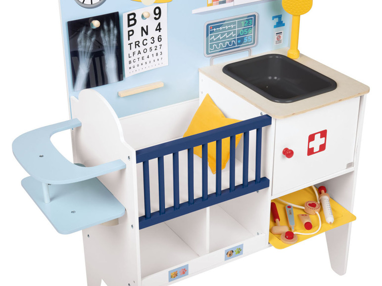 Ga naar volledige schermweergave: Playtive 2-in-1 houten babykliniek en dierenarts - afbeelding 7