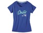 Een blauwe T-shirt met de tekst 'Wild Dreamer'