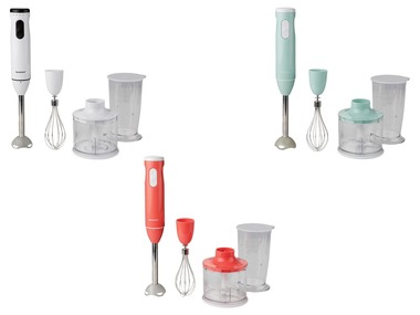 SILVERCREST® staafmixerset, 5-delig, 600 watt, met edelstalen opzetstukken, maatbeker