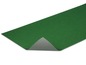 Groene vloerbedekking met een antislip onderkant.
