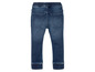 Blauwe jeans met elastiek aan de taille