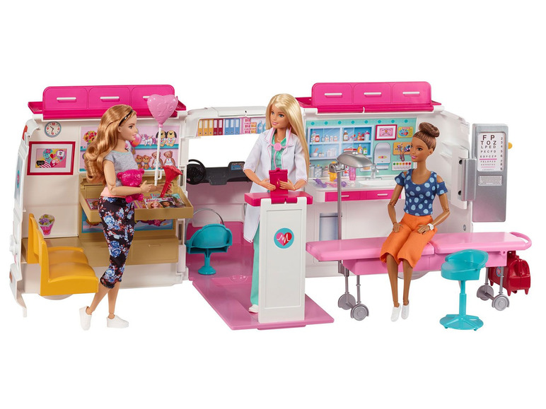 Ga naar volledige schermweergave: Barbie 2-in-1 ambulance speelset - afbeelding 6