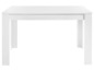 Witte eettafel met rechte poten.
