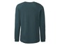 Een donkergroen lang mouw shirt