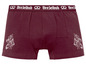 Bordeauxrode boxershorts met Brezelbub-logo.