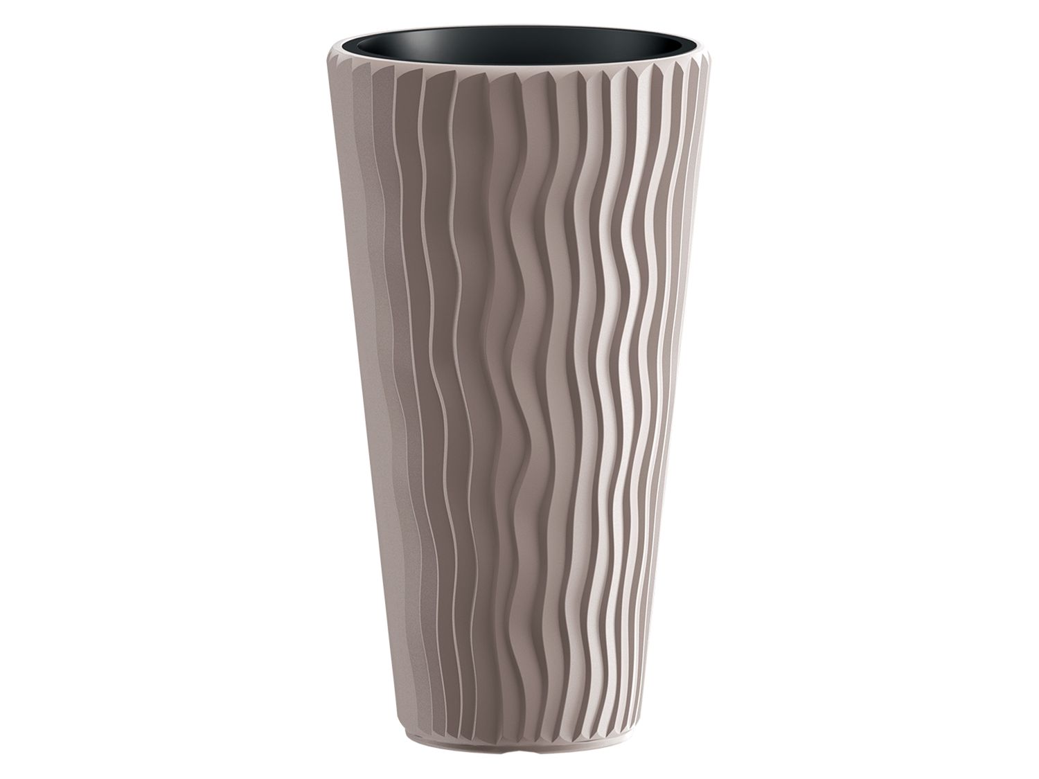 PROSPERPLAST Bloempot Sandy Slim (Mokka, 30 x 30 x 53 cm)