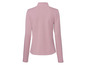 Een roze longsleeve trui voor dames.