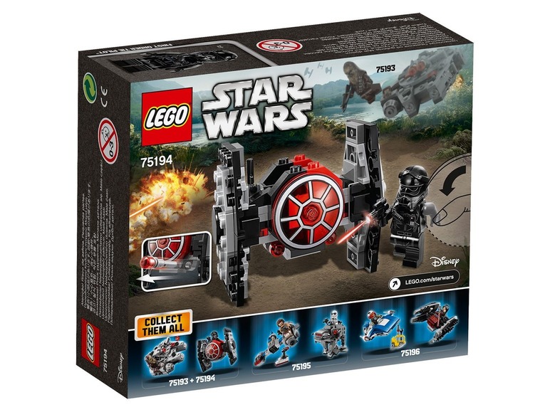 Ga naar volledige schermweergave: LEGO® Star Wars Star Wars™ First Order TIE Fighter Microfighter - afbeelding 2