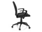 Zwarte bureaustoel met armleuningen
