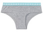 Grijze onderbroek met een blauwe elastische band