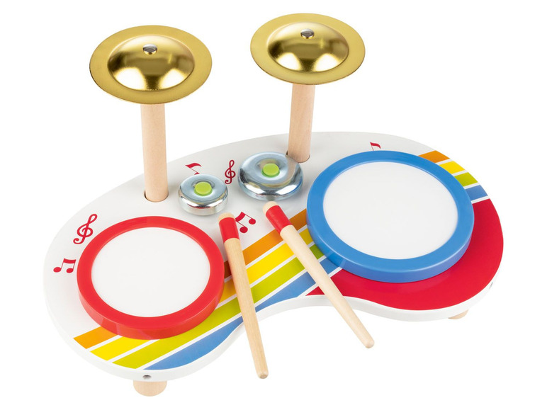 Ga naar volledige schermweergave: Playtive Houten speelgoed trommeltafel - afbeelding 2