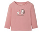 Roze longsleeve met een egel en muis print van Lupilu.