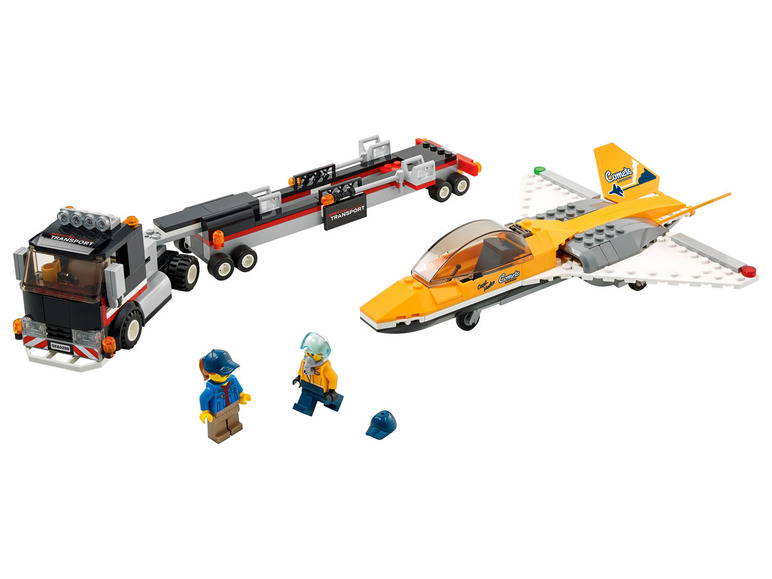 Ga naar volledige schermweergave: LEGO® City Vliegshow jet transporter (60289) - afbeelding 2