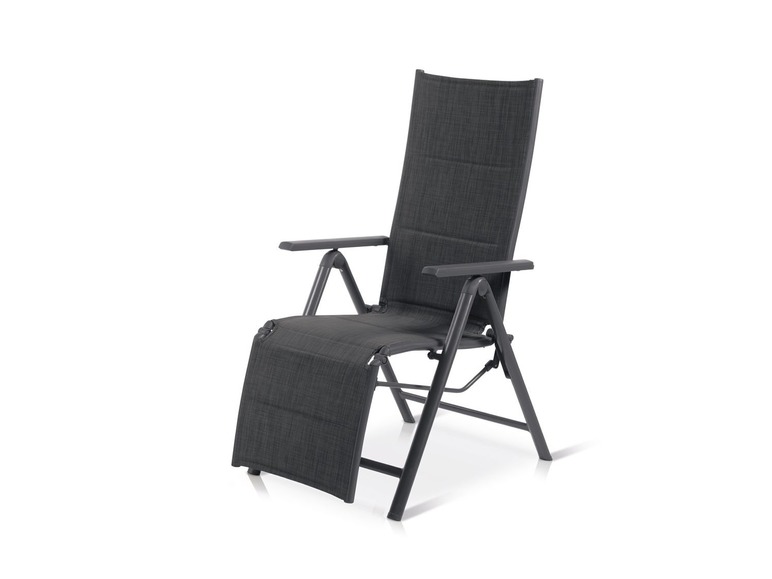 Ga naar volledige schermweergave: florabest Aluminium relaxstoel antraciet - afbeelding 1