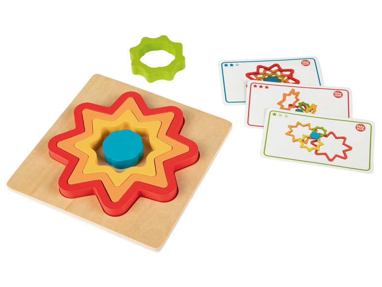 Ga naar volledige schermweergave: Playtive Educatieve houten puzzel Montessori - afbeelding 3