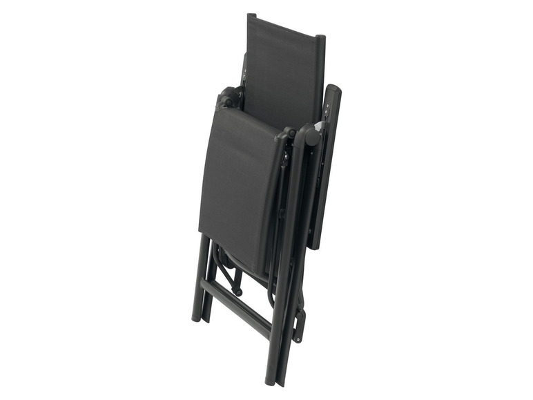 Ga naar volledige schermweergave: florabest Aluminium relaxstoel zwart - afbeelding 5