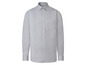 Een lichtgrijs overhemd met lange mouwen.
