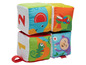 Fisher-Price speelblokken met jungledieren en cijfers.