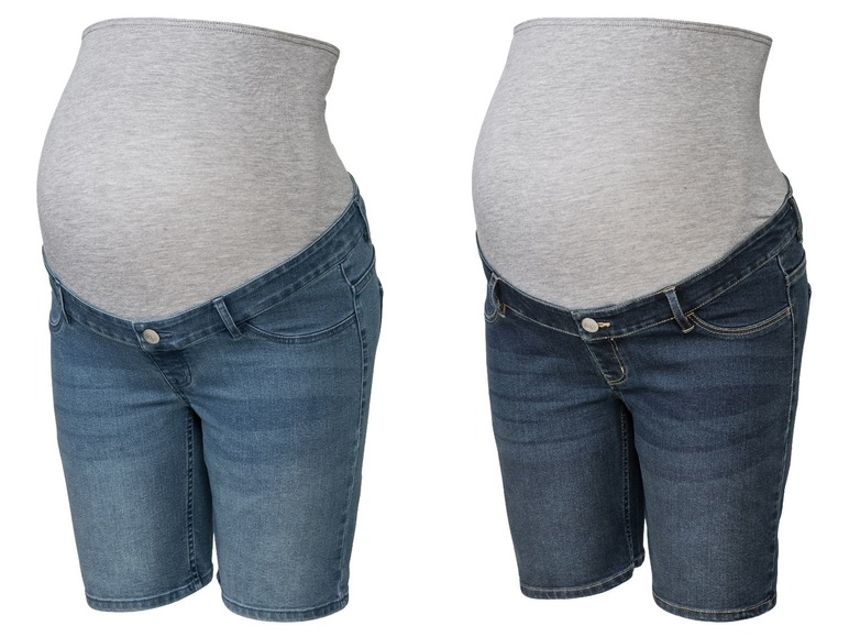 Ga naar volledige schermweergave: esmara Zwangerschapsshort, jeans - afbeelding 1