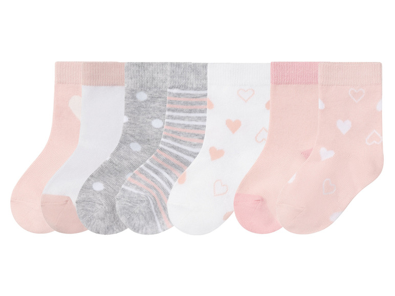 Ga naar volledige schermweergave: lupilu 7 paar meisjes sokken - afbeelding 8