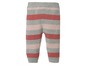 Gestreepte grijze leggings voor baby's.