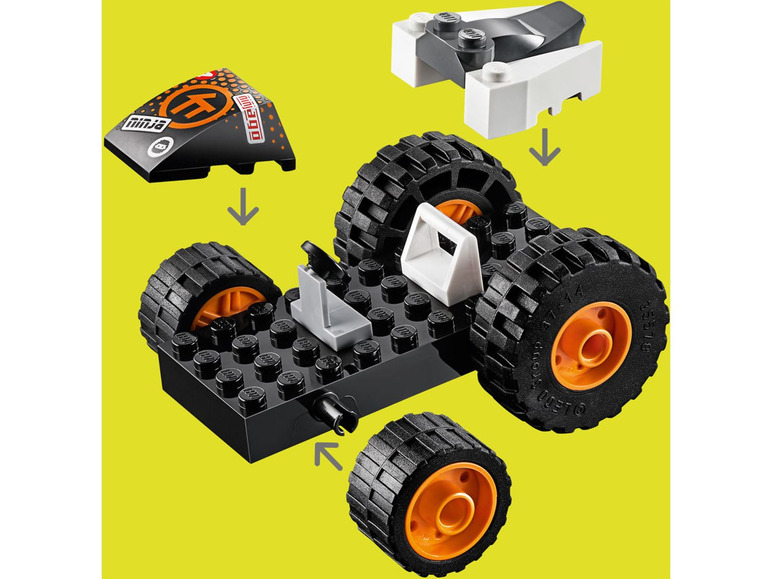 Ga naar volledige schermweergave: LEGO® NINJAGO Speelset Cole's Speeder Car (71706) - afbeelding 11