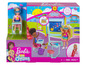 Barbie Club Chelsea school met poppen en speelgoed.