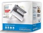 Een witte Grundig HM 6280 handmixer met 425 watt vermogen.